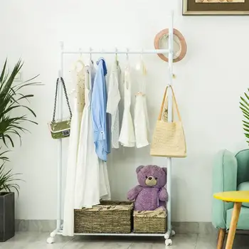 1PC Multifunctional Garment Rack Iron Clothes Coat Storage Shelf Practical Clothes Drying Hanger Clothes Stand with Wheels 56cm
1PC Multifunctional Garment Rack Iron Clothes Coat Storage Shelf Practical Clothes Drying Hanger Clothes Stand with Wheels 56cm