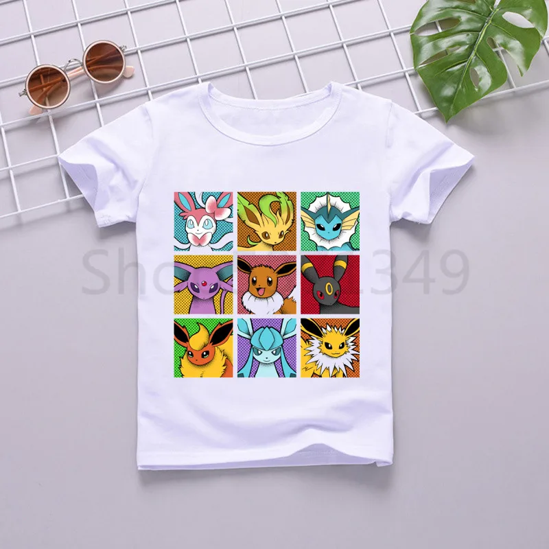 Boys Girls Pop Eeveelutions Pokemon Go Cartoon T-shirt Children Funny Tshirt Kids Summer Short Sleeve Tops Baby Clothes
Boys Girls Pop Eeveelutions Pokemon Go Cartoon T-shirt Children Funny Tshirt Kids Summer Short Sleeve Tops Baby Clothes