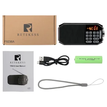 RETEKESS TR610 FM Radio bluetooth Speaker Music Player bluetooth Calls U-disk TF Card Recording LED Digital Display Built-in EQ
RETEKESS TR610 FM Radio bluetooth Speaker Music Player bluetooth Calls U-disk TF Card Recording LED Digital Display Built-in EQ