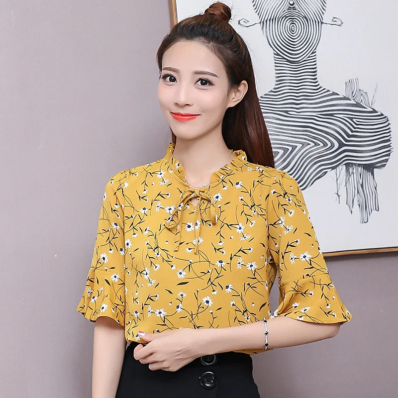Pregnant Women Summer Wear Floral-Print Chiffon Shirt Women's 2019 Spring Summer Loose-Fit Chiffon Shirt Versatile Bell Sleeve T
Pregnant Women Summer Wear Floral-Print Chiffon Shirt Women's 2019 Spring Summer Loose-Fit Chiffon Shirt Versatile Bell Sleeve T