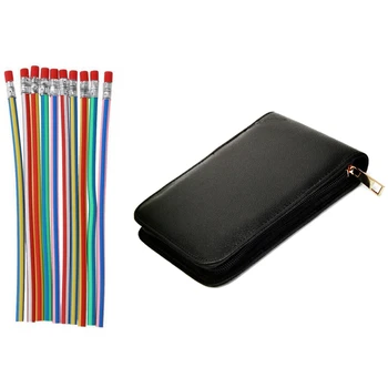 1x Pen Case Schoolbag Pen Pencil Case Leather Case for 12 Pen K20 & 10 Pcs ic Freely Bendy Pencil(Multicolor)
1x Pen Case Schoolbag Pen Pencil Case Leather Case for 12 Pen K20 & 10 Pcs ic Freely Bendy Pencil(Multicolor)