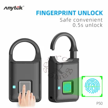 DHL 20pc/lot Durable Fingerprint Lock Multi-function Anytek P50 Smart Keyless Fingerprint Lock USB Rechargeable Security Padlock
DHL 20pc/lot Durable Fingerprint Lock Multi-function Anytek P50 Smart Keyless Fingerprint Lock USB Rechargeable Security Padlock