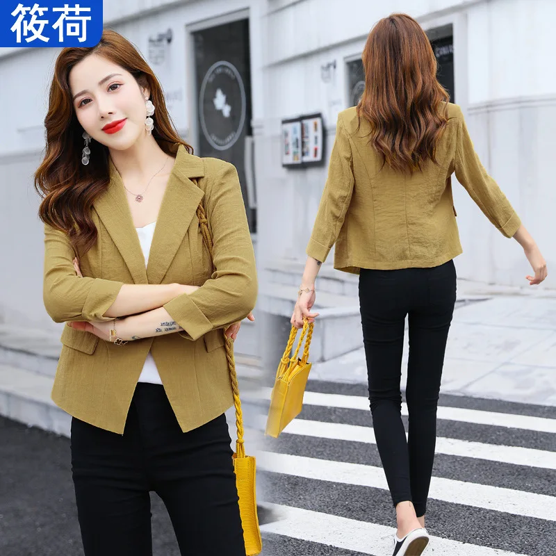 Short Coat Female Autumn 2019 New Style Korean-style Fashion Elegant Goddess Small Suit Jacket Spring And Autumn Slimming Suit
Short Coat Female Autumn 2019 New Style Korean-style Fashion Elegant Goddess Small Suit Jacket Spring And Autumn Slimming Suit