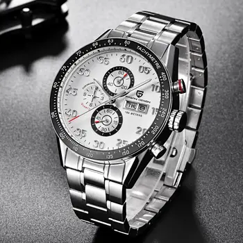 PAGANI DESING 42mm white Dial Multifunction Quartz chronograph tachymeter Sport mens WATCH Relogio Masculino
PAGANI DESING 42mm white Dial Multifunction Quartz chronograph tachymeter Sport mens WATCH Relogio Masculino