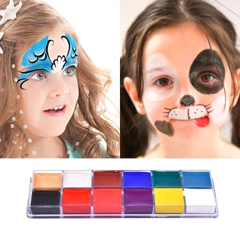 12 colors Face Body Paint Kit DIY Oil Paiting Body Art Painting Halloween Kid Cosplay Makeup Halloweens' Eve Party Cosmetic Tool
12 colors Face Body Paint Kit DIY Oil Paiting Body Art Painting Halloween Kid Cosplay Makeup Halloweens' Eve Party Cosmetic Tool