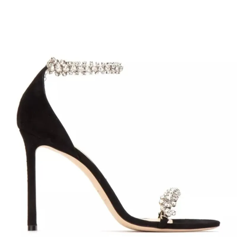 Women High Quality Rivet Sexy Black Sandals Summer Style Casual Peep Toe Sandal Crystal Thin High Heel Sandal Shoes
Women High Quality Rivet Sexy Black Sandals Summer Style Casual Peep Toe Sandal Crystal Thin High Heel Sandal Shoes