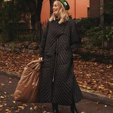 Winter clothes black zipper long cotton coat jacket check pattern cotton jacket coat cotton coat women
Winter clothes black zipper long cotton coat jacket check pattern cotton jacket coat cotton coat women