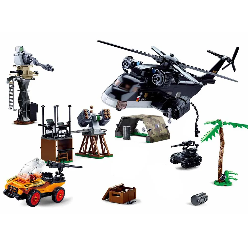 World War 2 WW2 Soldiers Helicopter Raid Armored Vehicle Military SWAT Army Figures Building Blocks Bricks Kids Toys
World War 2 WW2 Soldiers Helicopter Raid Armored Vehicle Military SWAT Army Figures Building Blocks Bricks Kids Toys