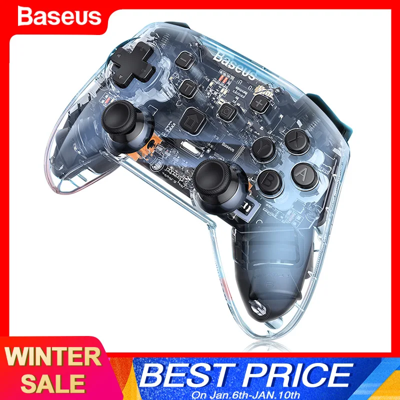 Baseus Wireless Bluetooth Gamepad For Nintendo Switch Game Console Joystick Joypad Controller For Nintend Switch Lite Pro Wii PC 
Baseus Wireless Bluetooth Gamepad For Nintendo Switch Game Console Joystick Joypad Controller For Nintend Switch Lite Pro Wii PC