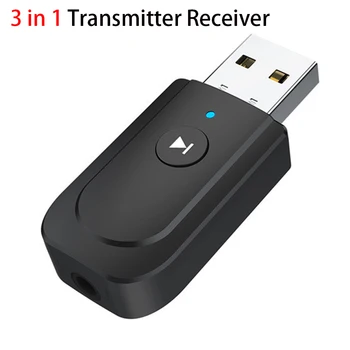 3-in-1 USB Bluetooth 5.0 Audio Transmitter and Receiver, 3.5mm EDR Dongle Adapter, AUX for TV, PC, Headphones, Stereo, Car Audio
3-in-1 USB Bluetooth 5.0 Audio Transmitter and Receiver, 3.5mm EDR Dongle Adapter, AUX for TV, PC, Headphones, Stereo, Car Audio