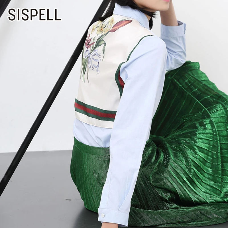 SISPELL Patchwork Print For Female Blouse Shirts Laepl Collar Long Sleeve Single Breasted Women's Casual Shirt Autumn Fashion
SISPELL Patchwork Print For Female Blouse Shirts Laepl Collar Long Sleeve Single Breasted Women's Casual Shirt Autumn Fashion