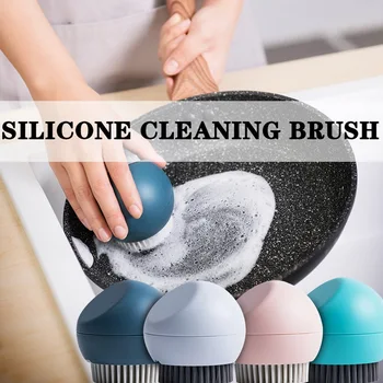 New Cute Kitchen Clean Bush Silicone Spherical Brush Household Cleaning Brush Dishes Pot Decontamination Brush Cleaning
New Cute Kitchen Clean Bush Silicone Spherical Brush Household Cleaning Brush Dishes Pot Decontamination Brush Cleaning