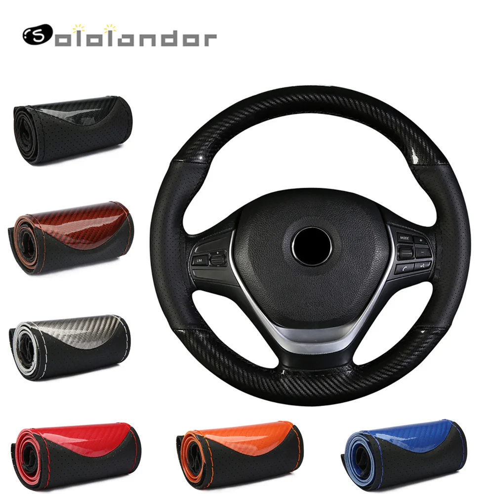 38cm Four Seasons Universal Red Sport Style Durable in Use Crystal microfiber Leather Braid Steering Wheel Cover Car Accessories
38cm Four Seasons Universal Red Sport Style Durable in Use Crystal microfiber Leather Braid Steering Wheel Cover Car Accessories