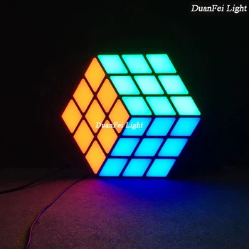 2pcs new apprival led stage wall decoration light 6 side cube 3D Magic Light For Disco Dj Club
2pcs new apprival led stage wall decoration light 6 side cube 3D Magic Light For Disco Dj Club