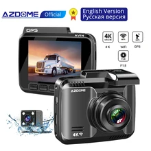AZDOME GS63H 4K Dash Cam Intégré GPS WIFI Caméra De Voiture Avec Vraie Caméra Dvr WDR Vision Nocturne Dashcam 24H Moniteur De Stationnement(China)