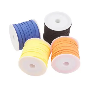 5m/roll 4rolls 4mm Flat Faux Suede Cord Korean Velvet Handmade Rope For Jewelry Making DIY Bracelet Necklace 
5m/roll 4rolls 4mm Flat Faux Suede Cord Korean Velvet Handmade Rope For Jewelry Making DIY Bracelet Necklace