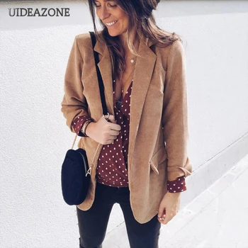 UIDEAZONE Women Blazers Notched Office Lady Coats Solid Color Ladies Jackets Long Sleeve OL Blazer 2019 Autumn
UIDEAZONE Women Blazers Notched Office Lady Coats Solid Color Ladies Jackets Long Sleeve OL Blazer 2019 Autumn