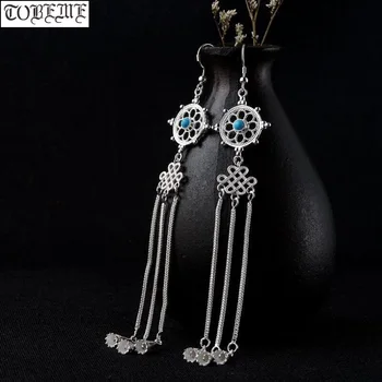 100% 925 Silver Turquoise Tibetan Endless Knot Earrings 925 Sterling Good Luck Bohemia Earrings Lucky Symbol Tibetan Earrings
100% 925 Silver Turquoise Tibetan Endless Knot Earrings 925 Sterling Good Luck Bohemia Earrings Lucky Symbol Tibetan Earrings