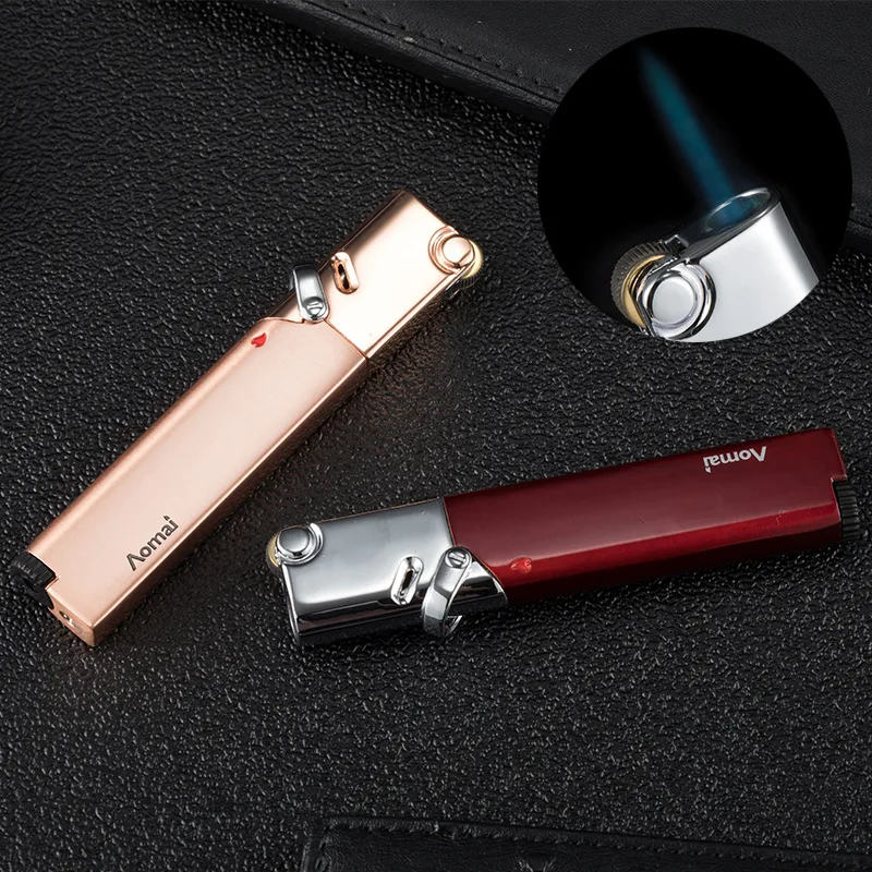 Gas Lighters Long Fixed Flame Metal Funny 1300C Jet Turbo Lighter Mini Flint Gadgets for Men
Gas Lighters Long Fixed Flame Metal Funny 1300C Jet Turbo Lighter Mini Flint Gadgets for Men