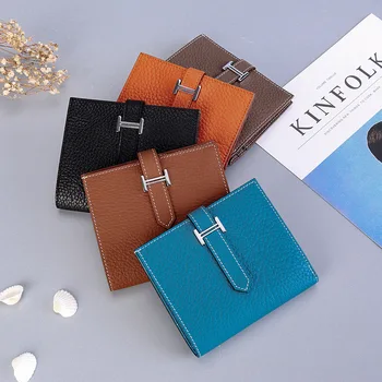 Small Purse Women's Short Style Leather li zhi wen Cow Leather Wallet Leather Wallet
Small Purse Women's Short Style Leather li zhi wen Cow Leather Wallet Leather Wallet