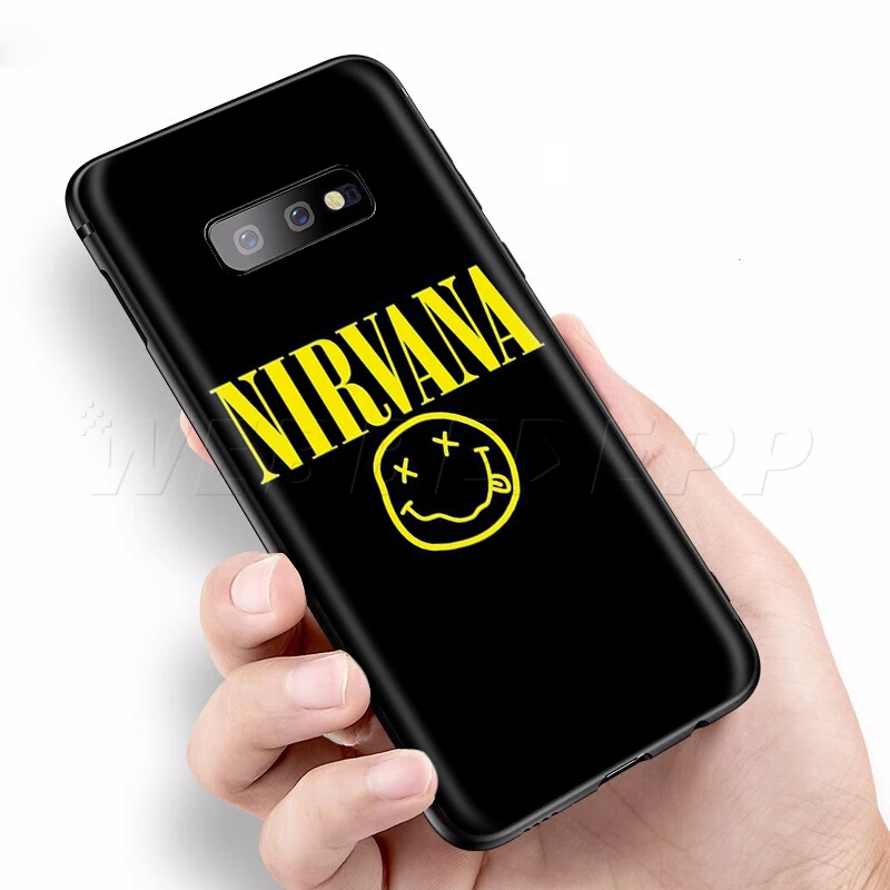 Webbedepp Nirvana чехол Курта Кобейна для Samsung Galaxy S7 S8 S9 S10 Plus Edge Note 10 8 9 A10 A20 A30 A40 A50 A60