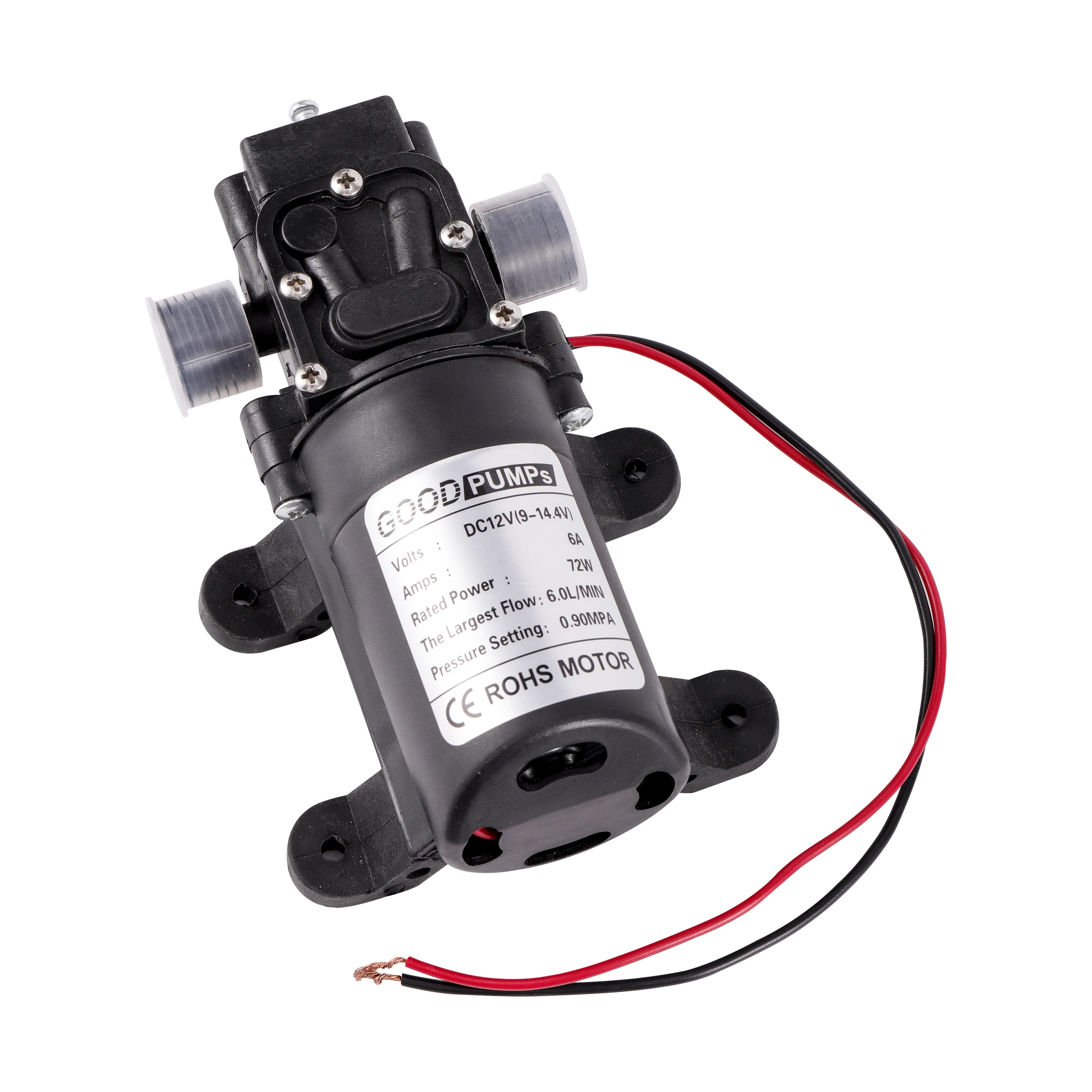 

DC12V 72W 6A Micro Electric Reflux Water Pump Self Priming Diaphragm Pump Garden Lawn Irrigation Car Washing Reflow Type Pump