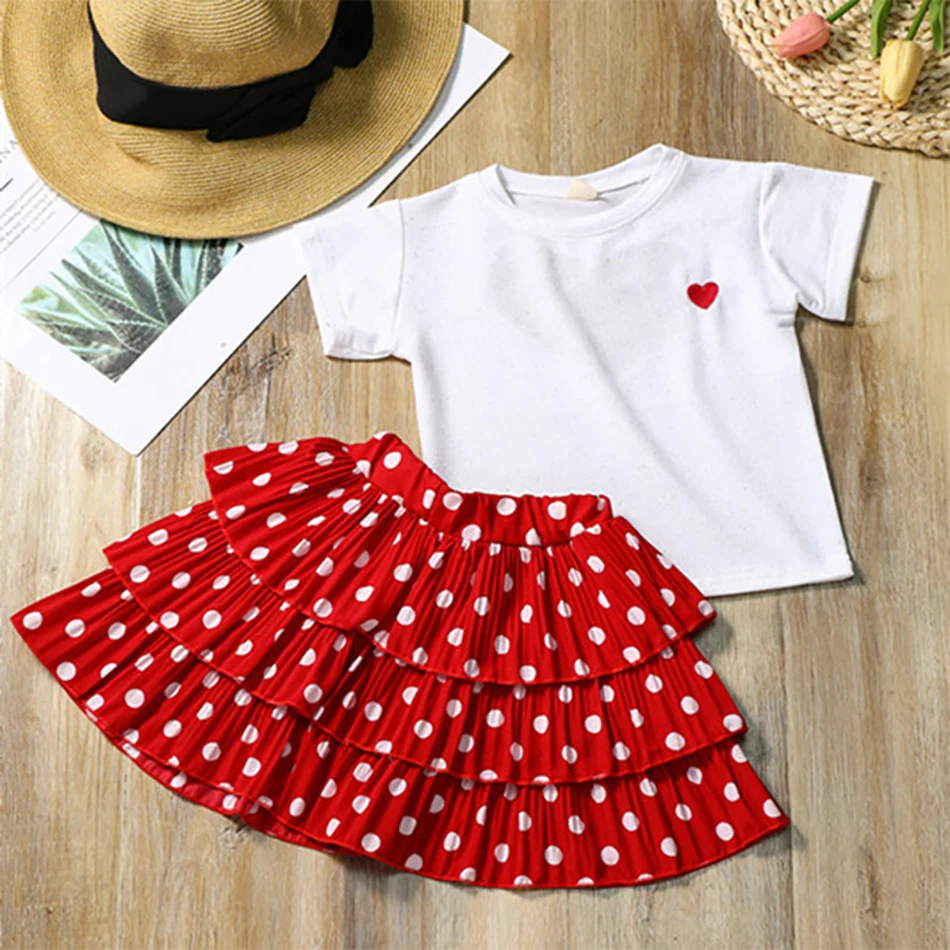 Baby Girls Clothes Top T-Shirt Skirt 2Pcs Baby Kids Clothing Summer Cotton Costume Children Dress Outfit
Baby Girls Clothes Top T-Shirt Skirt 2Pcs Baby Kids Clothing Summer Cotton Costume Children Dress Outfit