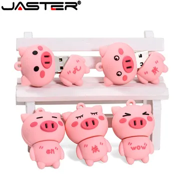 JASTER USB 2.0 New cute Little pink pig usb flash drive pendrive 4GB 16GB 32GB 64GB memory Stick Pendrives thumb drive gifts
JASTER USB 2.0 New cute Little pink pig usb flash drive pendrive 4GB 16GB 32GB 64GB memory Stick Pendrives thumb drive gifts