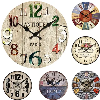 시계 홈 디지털 크리에이티브 심플 레트로 호두 포인터 스터디 시계 벽 홈 데코 거실 럭셔리 신상품