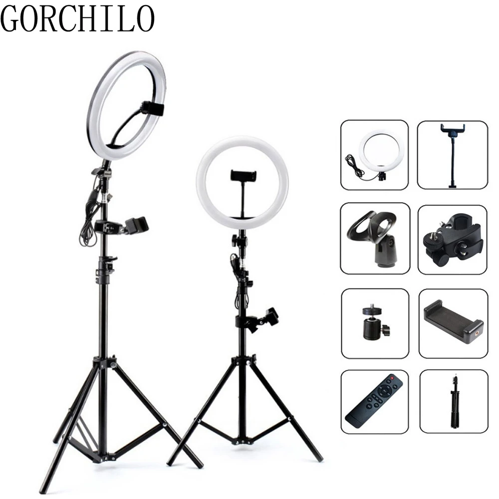 Dimmable Selfie Ring Light with Stand USB Selfie Light Ring Lamp LED Photography Ringlight with Tripod for Youtube Video Studio
Dimmable Selfie Ring Light with Stand USB Selfie Light Ring Lamp LED Photography Ringlight with Tripod for Youtube Video Studio