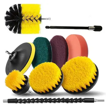 10pcs Drill Brush Attachments Set Extend Long Attachment for bathroom cleaner 
10pcs Drill Brush Attachments Set Extend Long Attachment for bathroom cleaner
