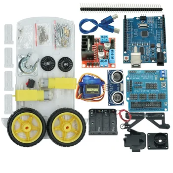 New Avoidance tracking Motor Smart Robot Car Chassis Kit Speed Encoder Battery Box 2WD Ultrasonic module For Arduino kit
New Avoidance tracking Motor Smart Robot Car Chassis Kit Speed Encoder Battery Box 2WD Ultrasonic module For Arduino kit