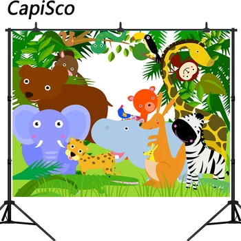 Capisco Safari Baby Shower Backdrop Jungle Animals Themed Children Birthday Photography Background Dessert Table Photo Studio
Capisco Safari Baby Shower Backdrop Jungle Animals Themed Children Birthday Photography Background Dessert Table Photo Studio