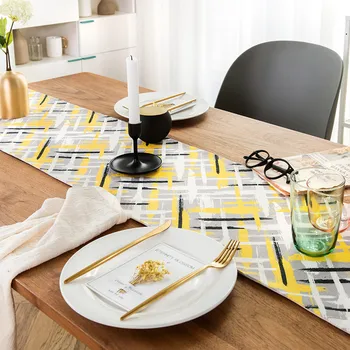 DUNXDECO Table Runner Long Table Cover Fabric Dinner Party Tabelcloth Modern Simple Chic Geometric Print Mat
DUNXDECO Table Runner Long Table Cover Fabric Dinner Party Tabelcloth Modern Simple Chic Geometric Print Mat