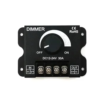 12V 24V Stepless Dimmer for LED Strip Light Dimming Knob Button Switch LED Dimmer Controller Max 30A 360W Transformer Driver
12V 24V Stepless Dimmer for LED Strip Light Dimming Knob Button Switch LED Dimmer Controller Max 30A 360W Transformer Driver