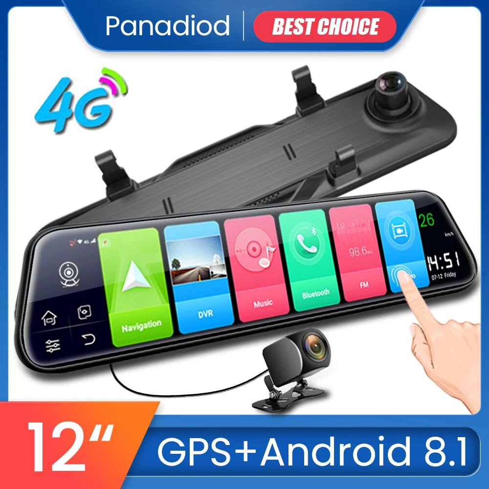 4G Android Car DVR 12 Inch ADAS GPS Navigation WiFi Car Dash Cam FHD Video Auto Recorder Rear View Camera Mirror Night Vision
4G Android Car DVR 12 Inch ADAS GPS Navigation WiFi Car Dash Cam FHD Video Auto Recorder Rear View Camera Mirror Night Vision