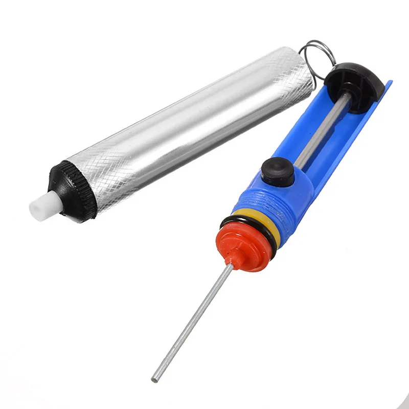 Soldering Iron Desolver Desoldering Pump Vacuum Solder Sucker Metal Repairing Removal Tool Electric Soldering Irons
Soldering Iron Desolver Desoldering Pump Vacuum Solder Sucker Metal Repairing Removal Tool Electric Soldering Irons