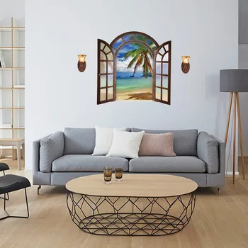 3d Retro Window Sea Beach Coconut Wall Stickers For Bedroom Living Room Home Decoration Diy Scenery Wall Mural Art Pvc Decals
3d Retro Window Sea Beach Coconut Wall Stickers For Bedroom Living Room Home Decoration Diy Scenery Wall Mural Art Pvc Decals