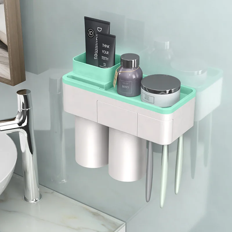 Dropship Bathroom Accessory Set for Storage of Toiletries Toothpaste Dispenser Automatic Toothbrush Holder Wall Mounted Plastic
Dropship Bathroom Accessory Set for Storage of Toiletries Toothpaste Dispenser Automatic Toothbrush Holder Wall Mounted Plastic