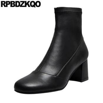 short women ankle boots medium heel casual block fall shoes winter fur black waterproof booties comfortable round toe chunky 
short women ankle boots medium heel casual block fall shoes winter fur black waterproof booties comfortable round toe chunky