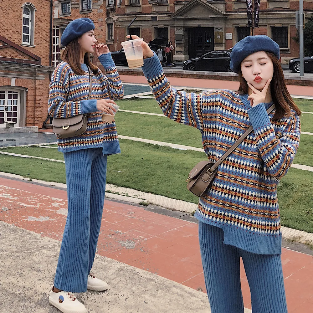 Early Autumn Clothing Laziness-Style Sweater Set Loose Pants Early Autumn Playful Online Celebrity Elegant Goddess Two-Piece Aut
Early Autumn Clothing Laziness-Style Sweater Set Loose Pants Early Autumn Playful Online Celebrity Elegant Goddess Two-Piece Aut