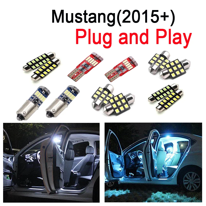 Perfect White 9pcs LED reading bulb for Ford for Mustang LED Interior dome Light Kit (2015+)
Perfect White 9pcs LED reading bulb for Ford for Mustang LED Interior dome Light Kit (2015+)