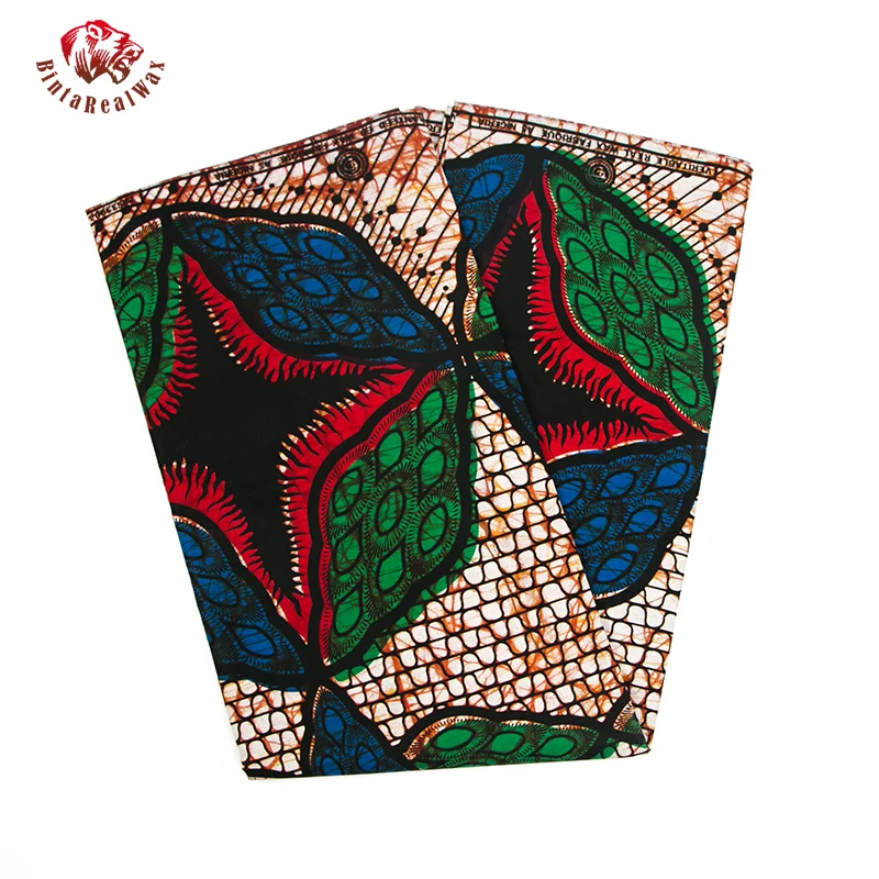 BintaRealWax - afrykańska tkanina bawełniana Ankara - najnowszy wzór do szycia odzieży - Wianko - 30