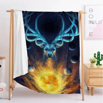 The dim light of night Elk export Custom blankets Large and small size throw blanket tapestry sleeping blanket soft flannel
The dim light of night Elk export Custom blankets Large and small size throw blanket tapestry sleeping blanket soft flannel