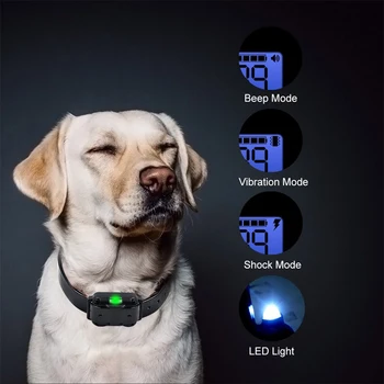 Electric Rechargeable Dog Training Collar Adjustable Vibration Anti-Barking Collar Pet Trainer with LED Light US/UK Plug
Electric Rechargeable Dog Training Collar Adjustable Vibration Anti-Barking Collar Pet Trainer with LED Light US/UK Plug