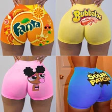 Plus Size Sexy Womens Biker Shorts Fashion 2021 Summer Clothes For Women High Waist Sweat Pants ​Fitness Fanta Booty Shorts