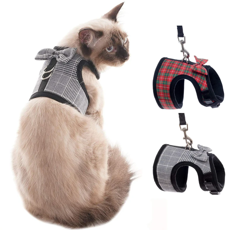 Bowtie Mesh Cat Harness Kitten Puppy lattice Jackets Dogs Vest Harness Leads Traction Pet Clothes Small Dogs Yorkies Chihuahua
Bowtie Mesh Cat Harness Kitten Puppy lattice Jackets Dogs Vest Harness Leads Traction Pet Clothes Small Dogs Yorkies Chihuahua