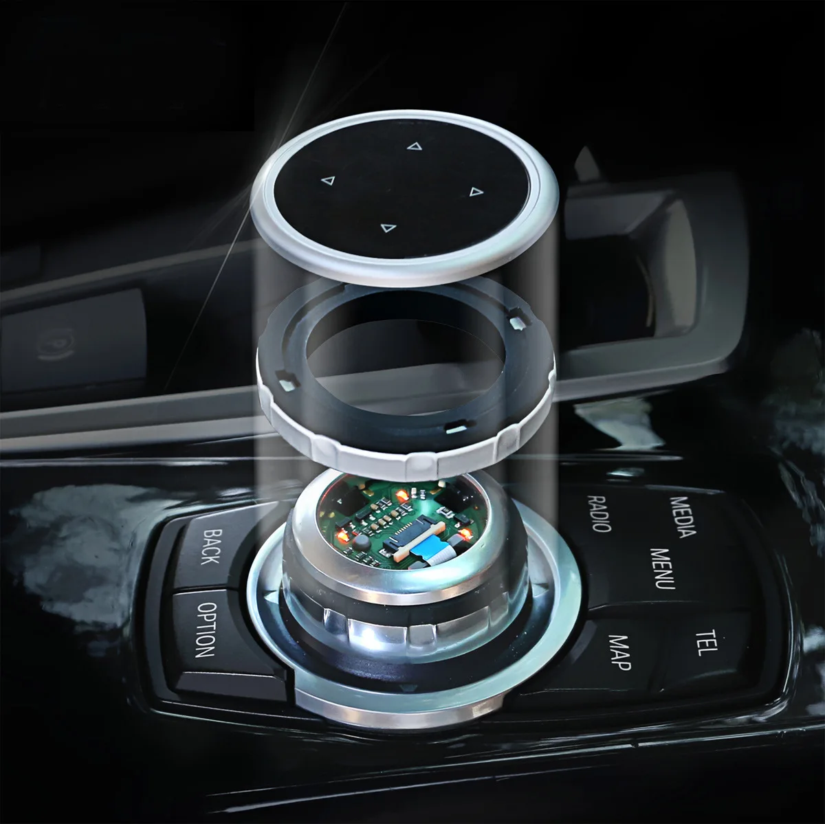 Aluminum Multimedia Control Knob Button Cover Cap For BMW 1 2 4 3 5 Series X1 X3 X5 X6 GT iDrive F30 E90 E92 E60 E61 Car Styling
Aluminum Multimedia Control Knob Button Cover Cap For BMW 1 2 4 3 5 Series X1 X3 X5 X6 GT iDrive F30 E90 E92 E60 E61 Car Styling