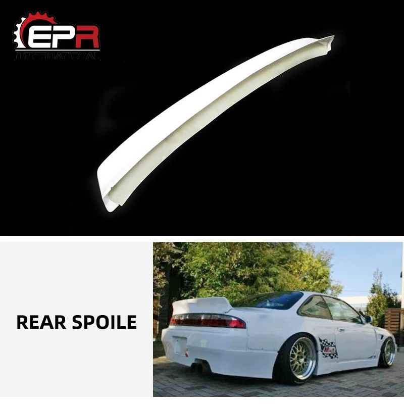 Для Nissan S14 RB стиль Стекловолокно Задний спойлер FRP стекловолокно Багажник крыло