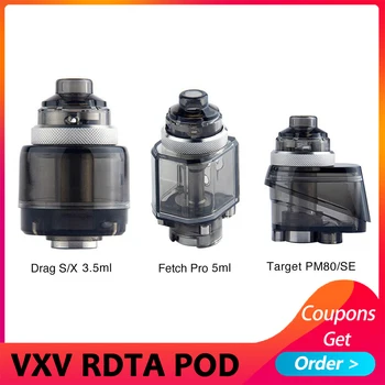 VXV Soulmate RDTA 3.5ml/5ml/5.5ml Capacity Replacement POD for Drag S/ Drag X/ Fetch Pro/ Target PM80/Target PM80 SE
VXV Soulmate RDTA 3.5ml/5ml/5.5ml Capacity Replacement POD for Drag S/ Drag X/ Fetch Pro/ Target PM80/Target PM80 SE